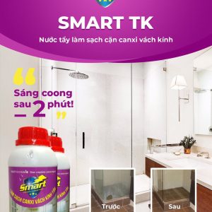 SMART TK- TẨY SẠCH CANXI VÁCH KÍNH TẮM- HCMT - Ảnh 2