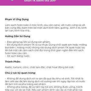 SMART TK- TẨY SẠCH CANXI VÁCH KÍNH TẮM- HCMT - Ảnh 4